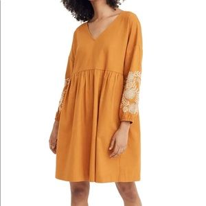 Madewell Embroidered Sleeve Dress